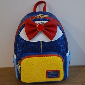 Disney Snow White Sequin Loungefly Backpack
